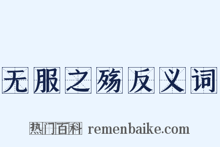 无服之殇反义词是什么意思的图片